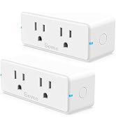 Govee Dual Smart Plug 2 Pack, 15A WiFi Bluetooth Outlet, Work with Alexa and Google Assistant, 2-...