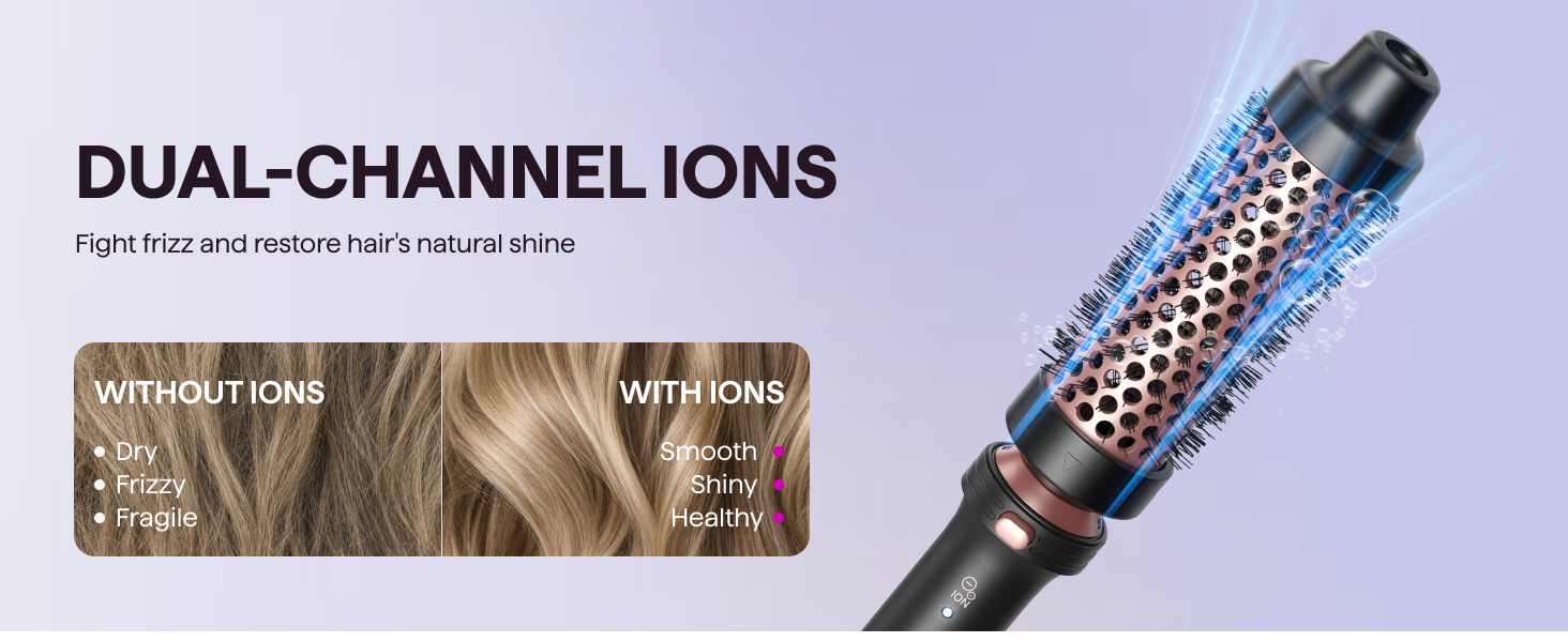 negative ion thermal brush