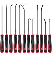Tnuynoy 12 PCS Hook and Pick Tool Set with Non-Slip Grip, Pick Set Mechanic, Long and Short Autom...
