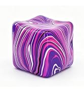 Squishies Stress Cube Toys,Adults Squishies Anxiety Relief Maltose Ball,Large Veined Ice Cube Squ...