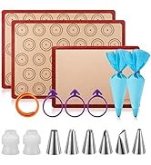 Macaron silicone baking mats - Macaroon Baking suppliers 1 Quarter Sheet + 2 Half Sheet Macaron B...