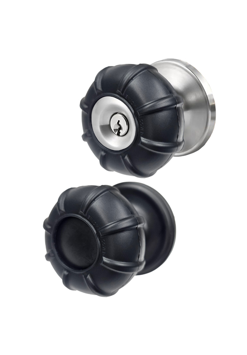 universal door knob grips 2 pack black