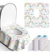 20 PCS Disposable Toilet Seat Covers, Extra Large Portable Potty Seat Covers for Toilet, Bathroom...