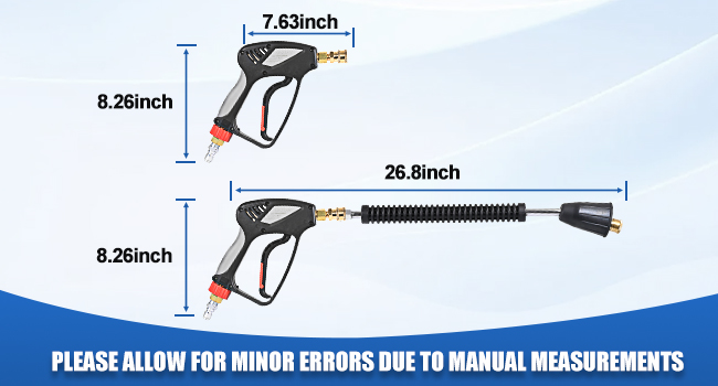 pressure washer gun holder power washer extension replacement wands long car wash auto detailing
