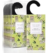 ROSE COTTAGE Large 12 Packs White Gardenia Hanging Closet Deodorizer Air Freshener Long Lasting S...