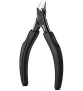 BALUCA Straight Edge Toenail Clippers for Thick Nails & Ingrown Toenails – Heavy Duty Straight Bl...