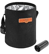 SURDOCA Waterproof Car Trash Can, Portable Hanging Car Trash Bag, Foldable Car Garbage Can for Ba...