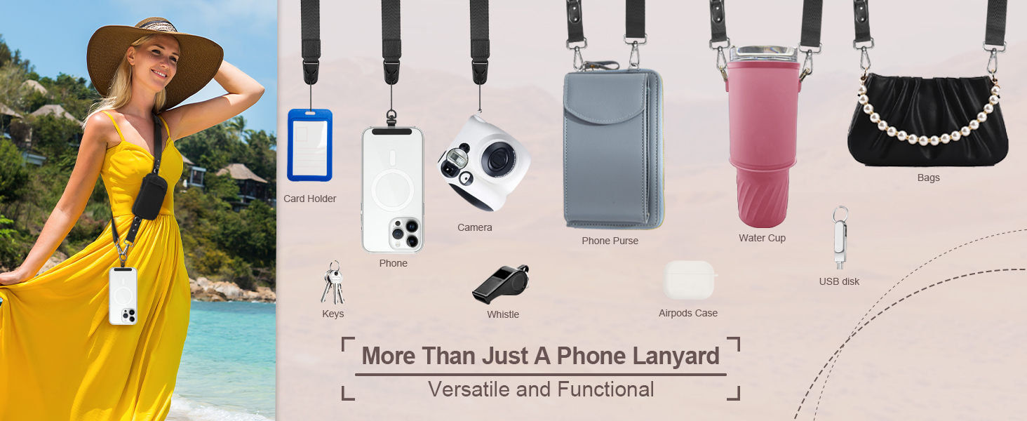 clip and go strap for phone with wallet crossbody