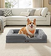 Feandrea Orthopaedic Dog Bed for Large Dogs, Waterproof Dog Sofa Bed with Removable Washable Cove...