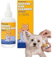 PETHROOM Nature Ear Cleaner for Dogs & Cats – Gentle Hypoallergenic Liquid for Daily Ear Care, He...