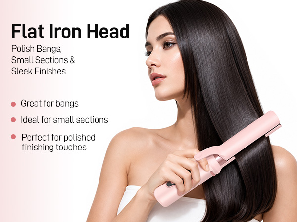 straightener brush portable
