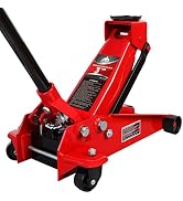 Jack Boss Floor Jack 3 Ton Capacity Fast Lift Service Jack Steel Heavy Duty Hydraulic Car Jack