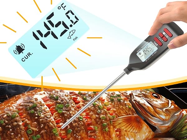 cooking thermometer for frying fish