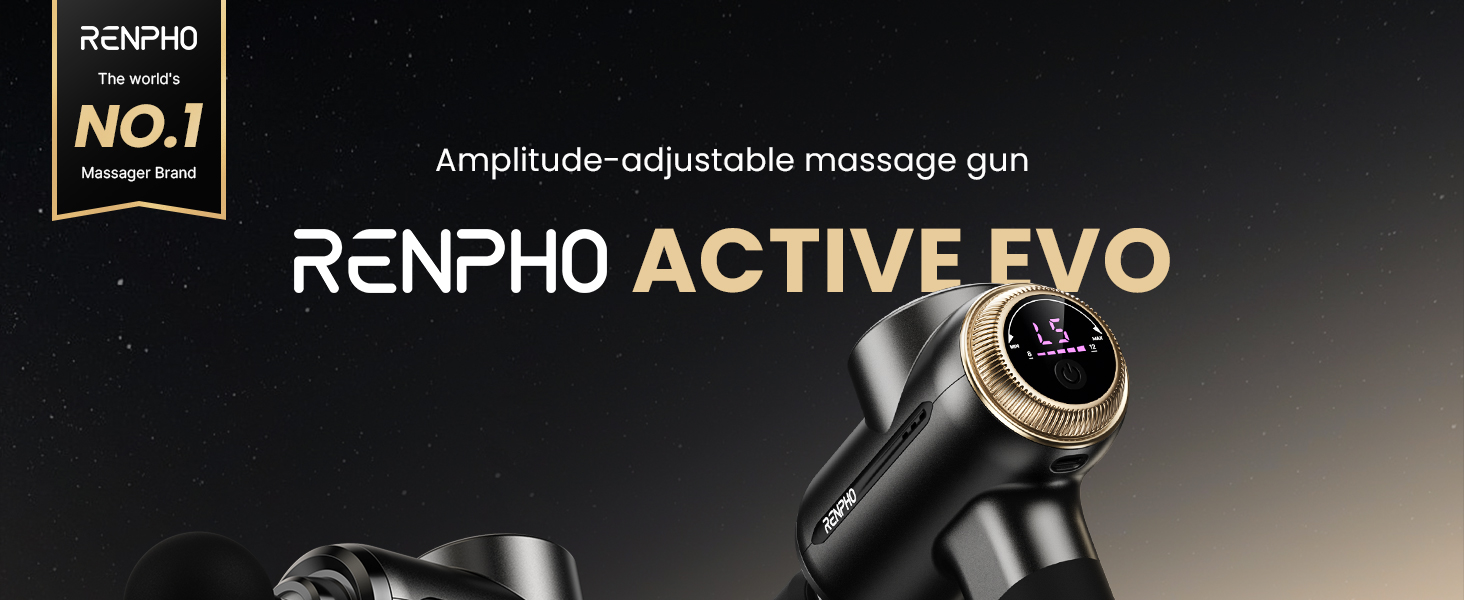 Amplitude-adjustable massage gun