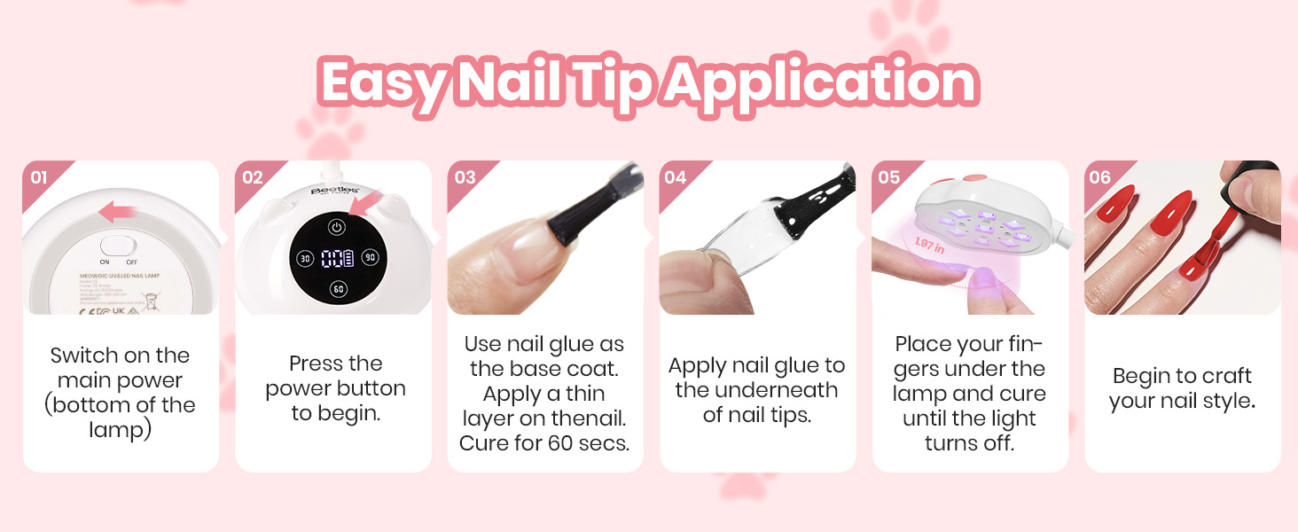 Beetles Gooseneck UV Nail Lamp - Meowgic MilkKitty Mini LED Nail Light