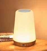 GlowLite - LED Night Light with Remote, 13-Color Changing Ambiance Light for Living R...