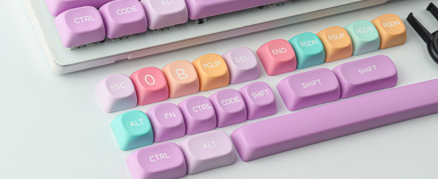 Dye sublimation PBT keycaps