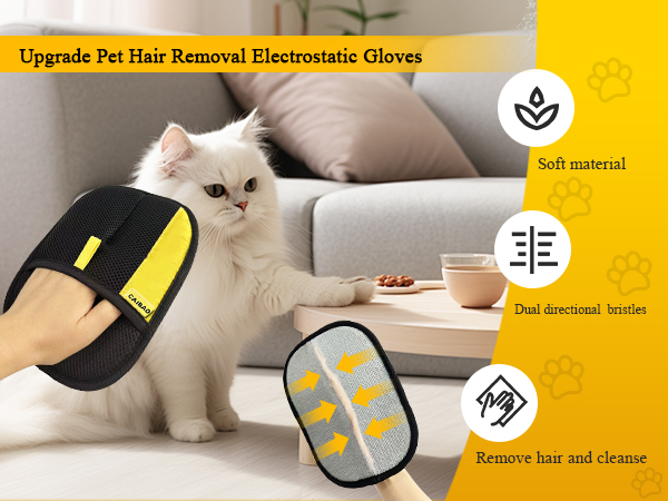 Electrostatic Pet Hair Removal Gloves