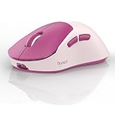 hunart H6 49g Wireless Mouse, Bluetooth & 2.4GHz Rechargeable Mouse, Lightweight Silent Ergonomic...