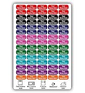 75 Personalized Waterproof Name Labels. Press and Stick Multi use Custom Name Labels. Customized ...