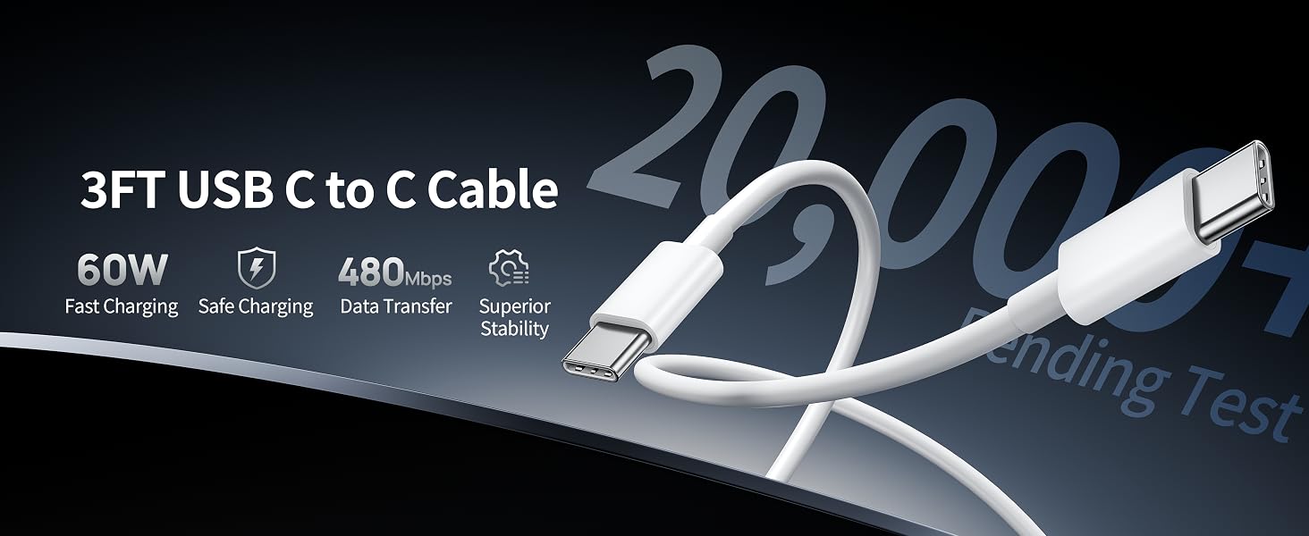 3FT USB C Cable