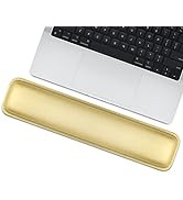 Arisase Soft PU Leather Wrist Rest 14.57" x 3.35" Memory Foam Filled Keyboard Wrist Support Pad G...