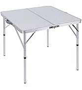 REDCAMP 32" Square Folding Card Table, Lightweight Portable Fold in Half Small Card Tables for Ad...