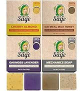 Age of Sage Natural Bar Soap Gift Set for Men and Women - Vegan Bath Handmade Cold Process Artisa...