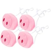 BESTYASH 4pcs Plush Pig Nose Simulation Pig Nose Prop Simulation Animal Nose Replaceable Pig Cosp...