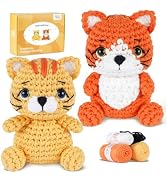 MOREJMTT Crochet Kit for Beginners, Learn to Crochet, Include Easy Knitting Soft Yarn, Step-by-St...