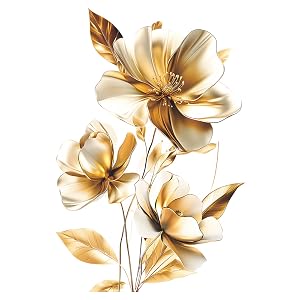 Wall Stickers DIY Flower Wall Decal Removable Waterproof Wall Art