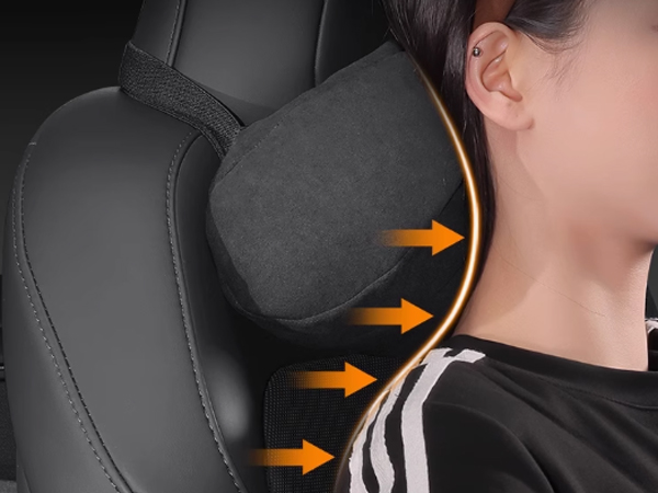 tesla model y headrest pillow white tesla pillow model y white memory foam juniper tesla neck pillow