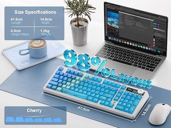 AK980 V2 Pro Wireless Mechanical Keyboard