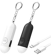 Zabree Personal Safety Alarm Strobe Light, 2 Pack Keychain Siren with Carabiner for Women, School...