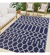 Smiry Waterproof Outdoor Rug 5x8 ft, Camping Reversible Plastic Straw Patio Rugs, Outdoor Indoor ...