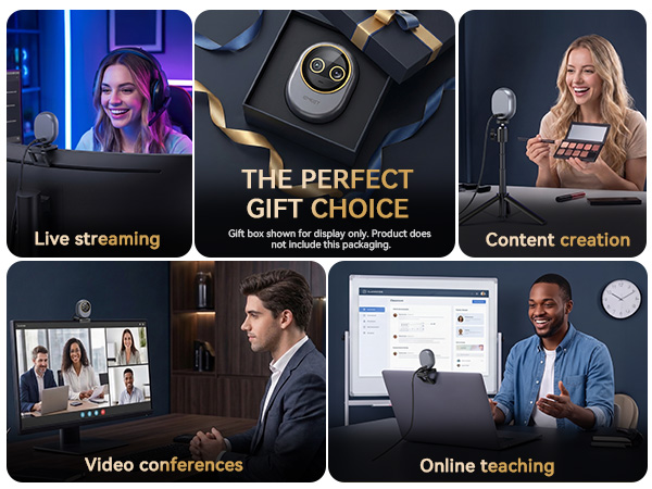 computer camera for all your streaming, teaching, and meeting needs.