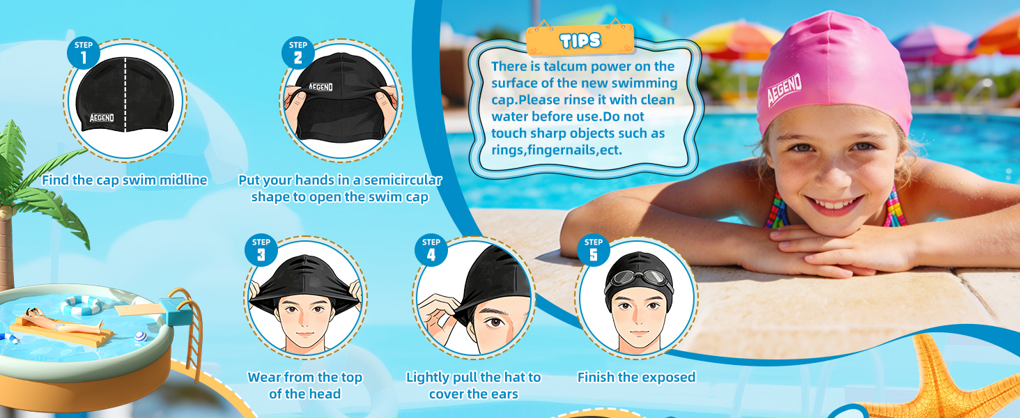 kids swim cap