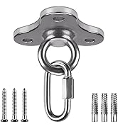 Dolibest Ceiling Anchor, Ceiling Mount Bracket with Carabiner for Yoga Swing Suspension Mount Res...