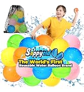 SOPPYCID 15PCS Reusable Water Balloons for Kids, Summer Outdoor Pool Water Toys for Toddlers Boys...