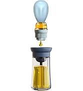 Oil Dispenser Bottle with Barbecue Brush - Oil Storage and Dispenser Container and Silicone Basti...