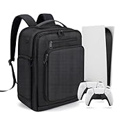 GDNasist Gaming Backpack for PS5, Protective Travel Carrying Case Compatible with Playstation 5 C...