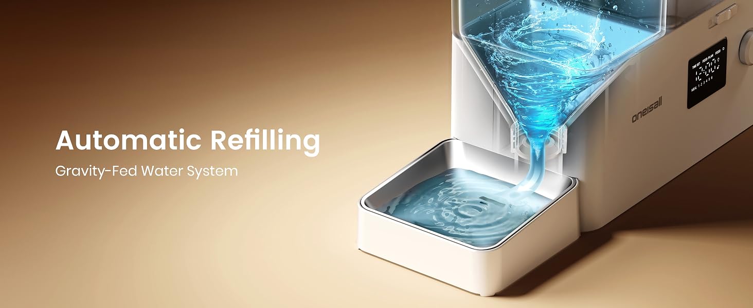automatic cat feeder and water