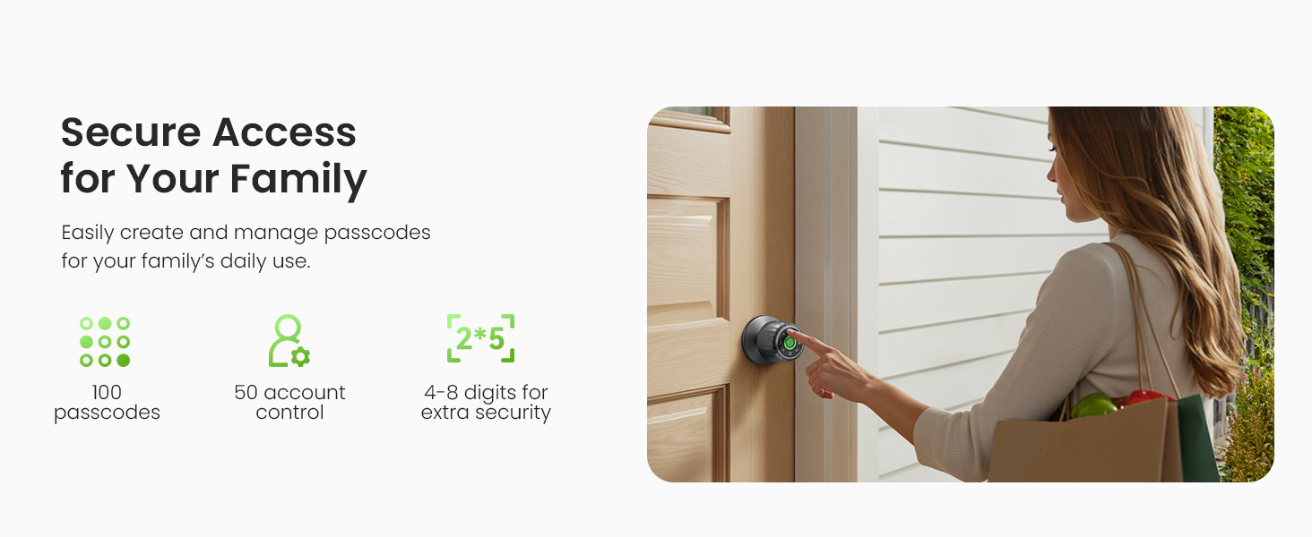 smart fingerprint door lock with code