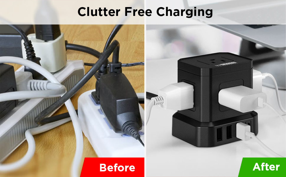 standing multiple outlets stand station strips protection ac atomi pack