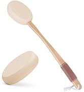 AmazerBath Lotion Applicator for Back, Feet, 2 Replacement Pads with 17" Curved Handle, Back Suns...