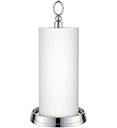 KASUNTO Paper Towel Holder (with Heavy Weighted Base) Steel Paper Towel Holder countertop,Black P...