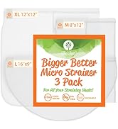 PRO QUALITY NUT MILK BAGS, GREEK YOGURT STRAINER BAG & COLD BREW COFFEE BAG - Commercial Grade RE...