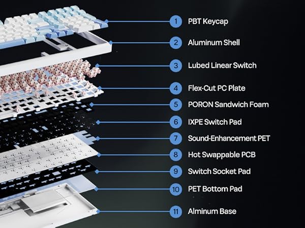 Galaxy100 wireless gaming keyboard