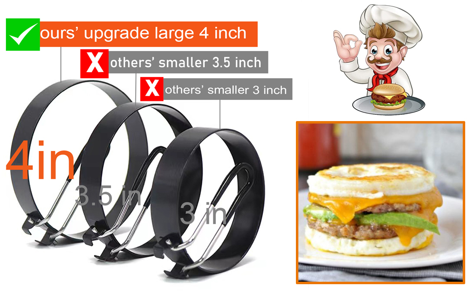 Omelete Rings Anti-scalding Grill