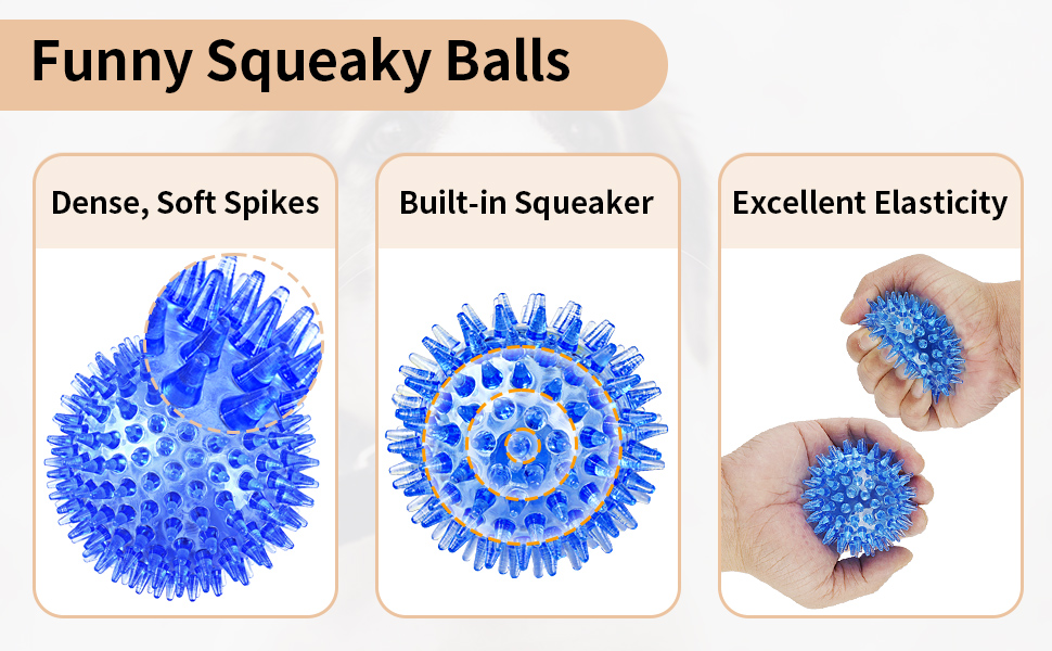 spiky dog ball